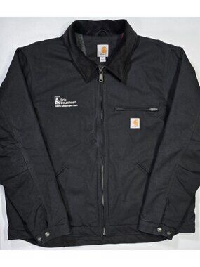 Carhartt Full Zip Blanket Lined Canvas Outdoor Work Chore Coat Jacket Men's XL